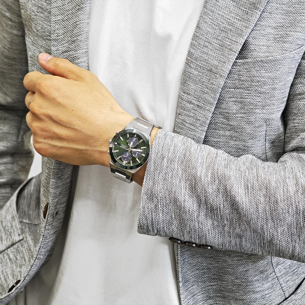 カシオ エディフィス EFS-S650YD-3AJF クロノグラフ ソーラー