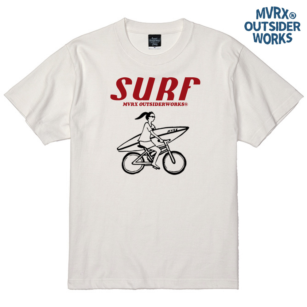 MVRX ブランド Tシャツ 半袖 メンズ レディース SURF モデル 自転車