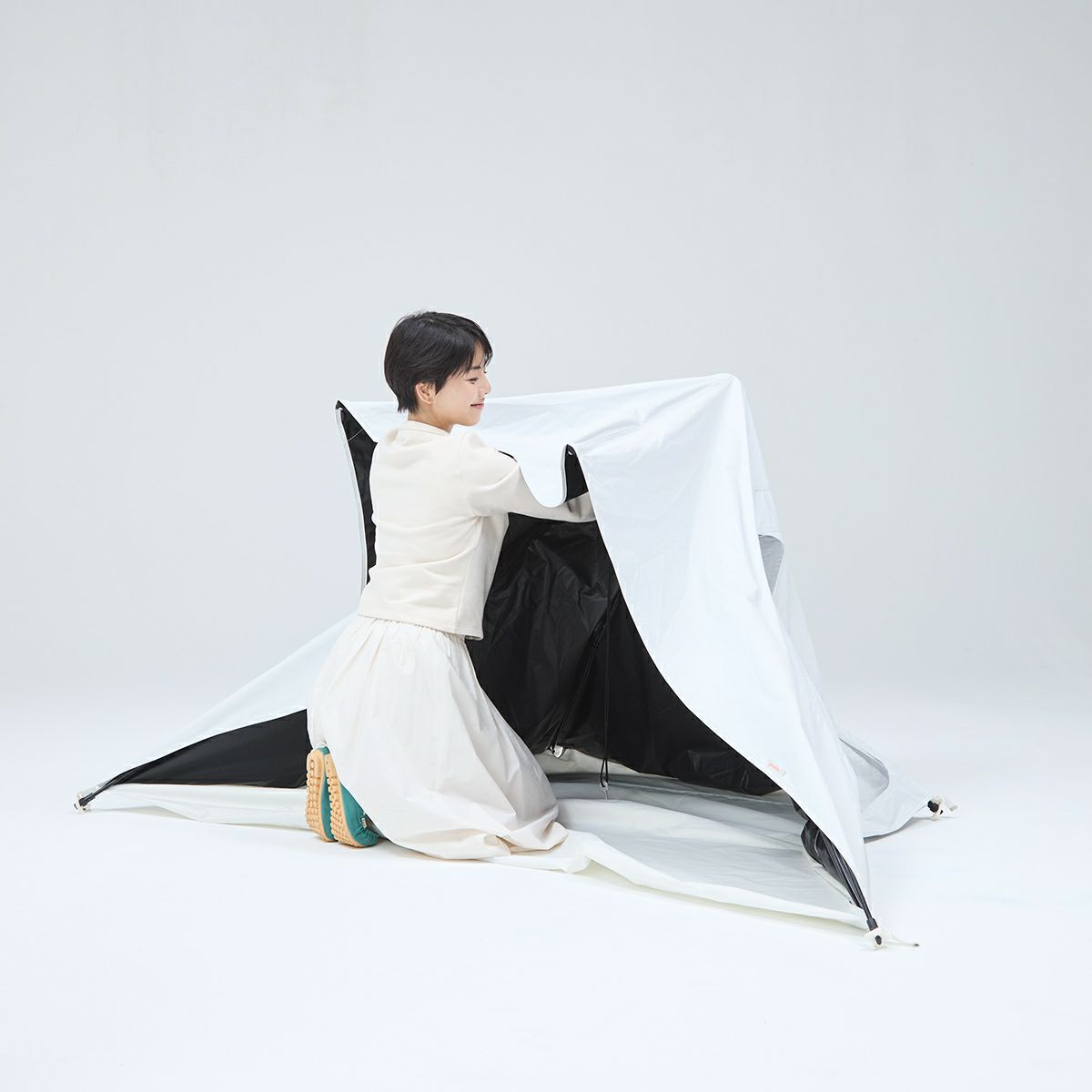 yocabito ワンタッチテント COCOON 白 遮熱 UVカット