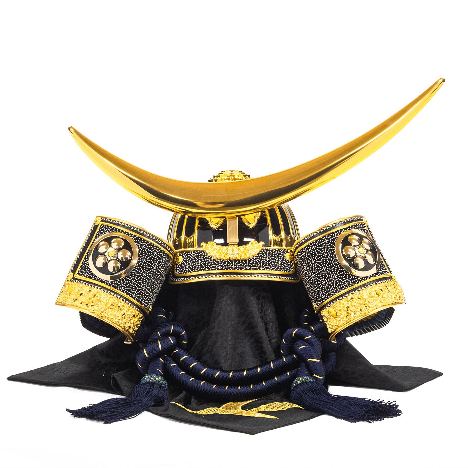 五月人形】紺絲縅 着用兜25号 伊達政宗公収納箱飾り | 雛人形