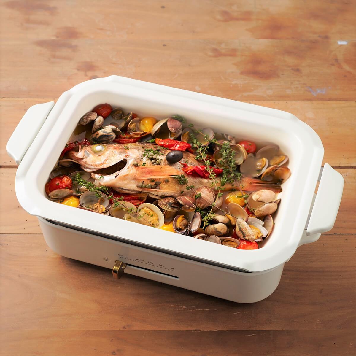 BRUNO/ブルーノ コンパクトホットプレート用セラミックコート鍋