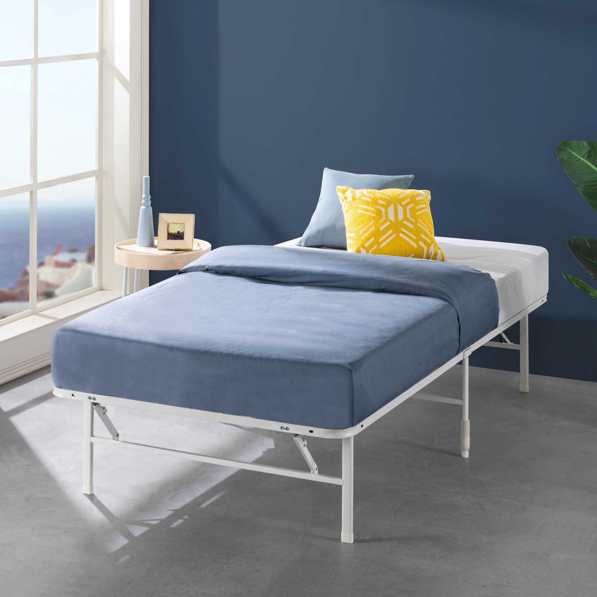 SmartBase ベッドフレーム スチールすのこ 折りたたみ スチールパイプ