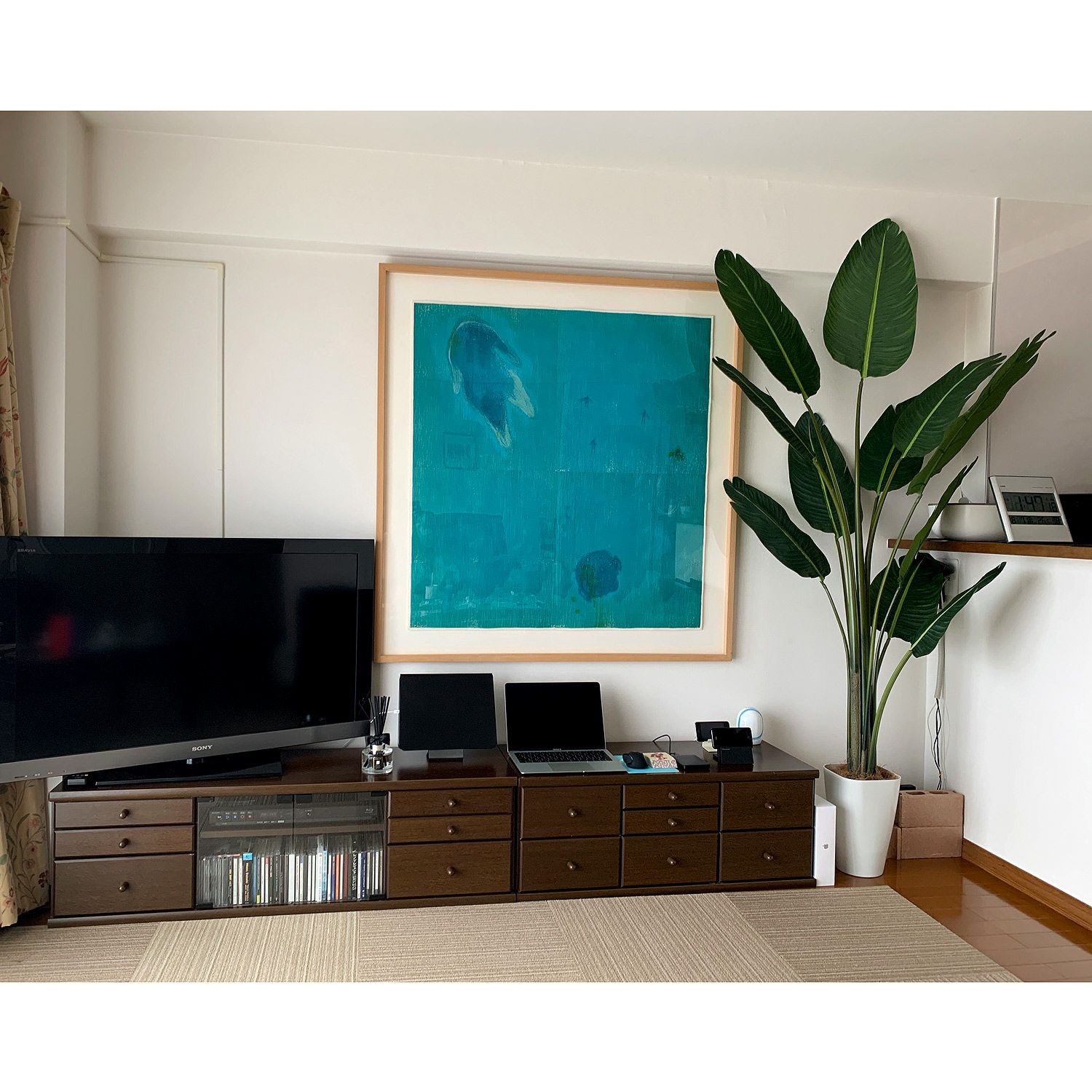 No9299 プレミアム光触媒フェイクグリーン 「大きく広がる葉 × スラリ