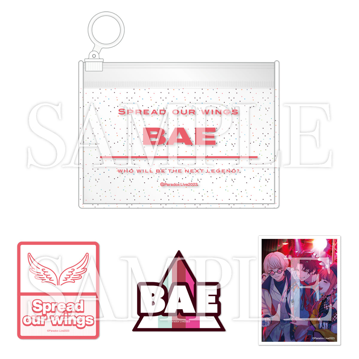 Paradox Live REVOLUTION オフショット ステッカー＆スライダーポーチ