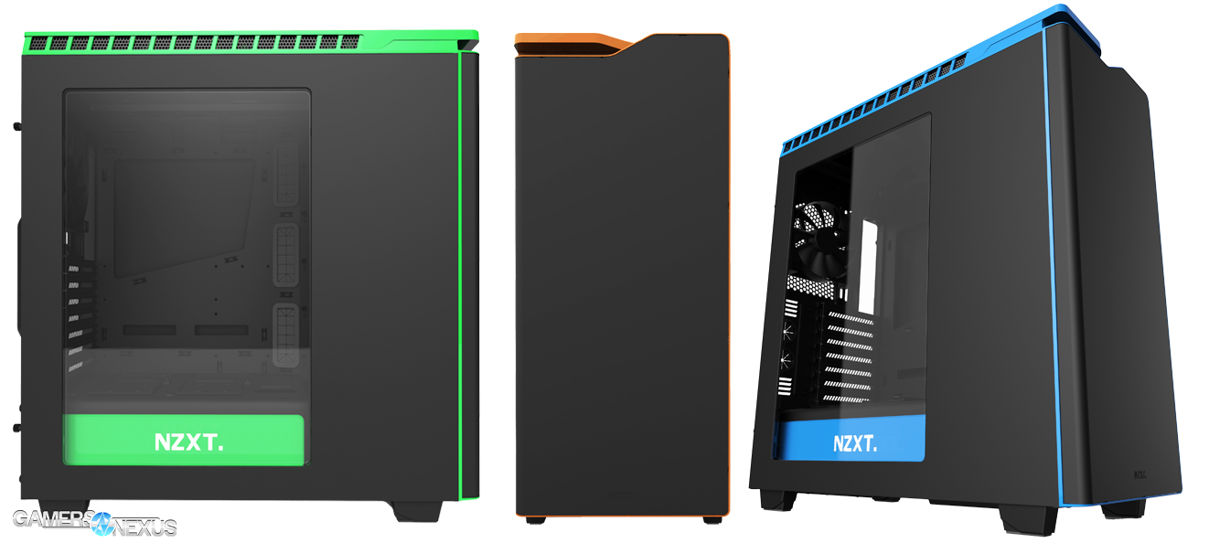 NZXT H440 Now Available in Blue, Orange, & Green on Black