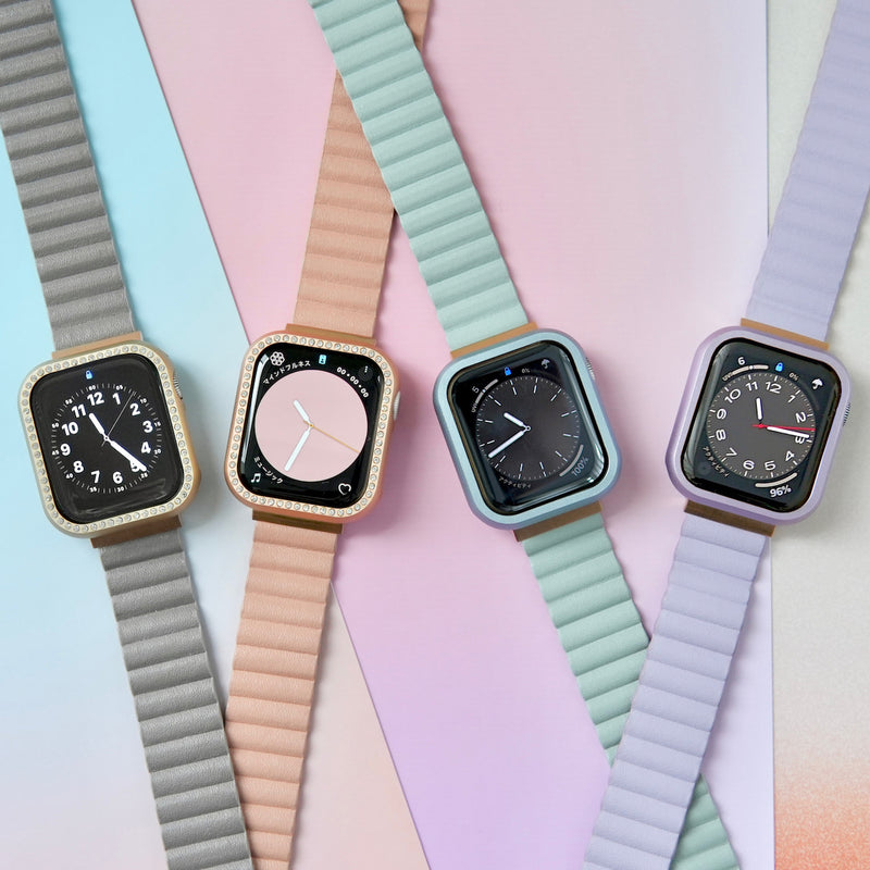 ぴったりライン」マグネット式PUレザーアップルウォッチバンド – gaacal
