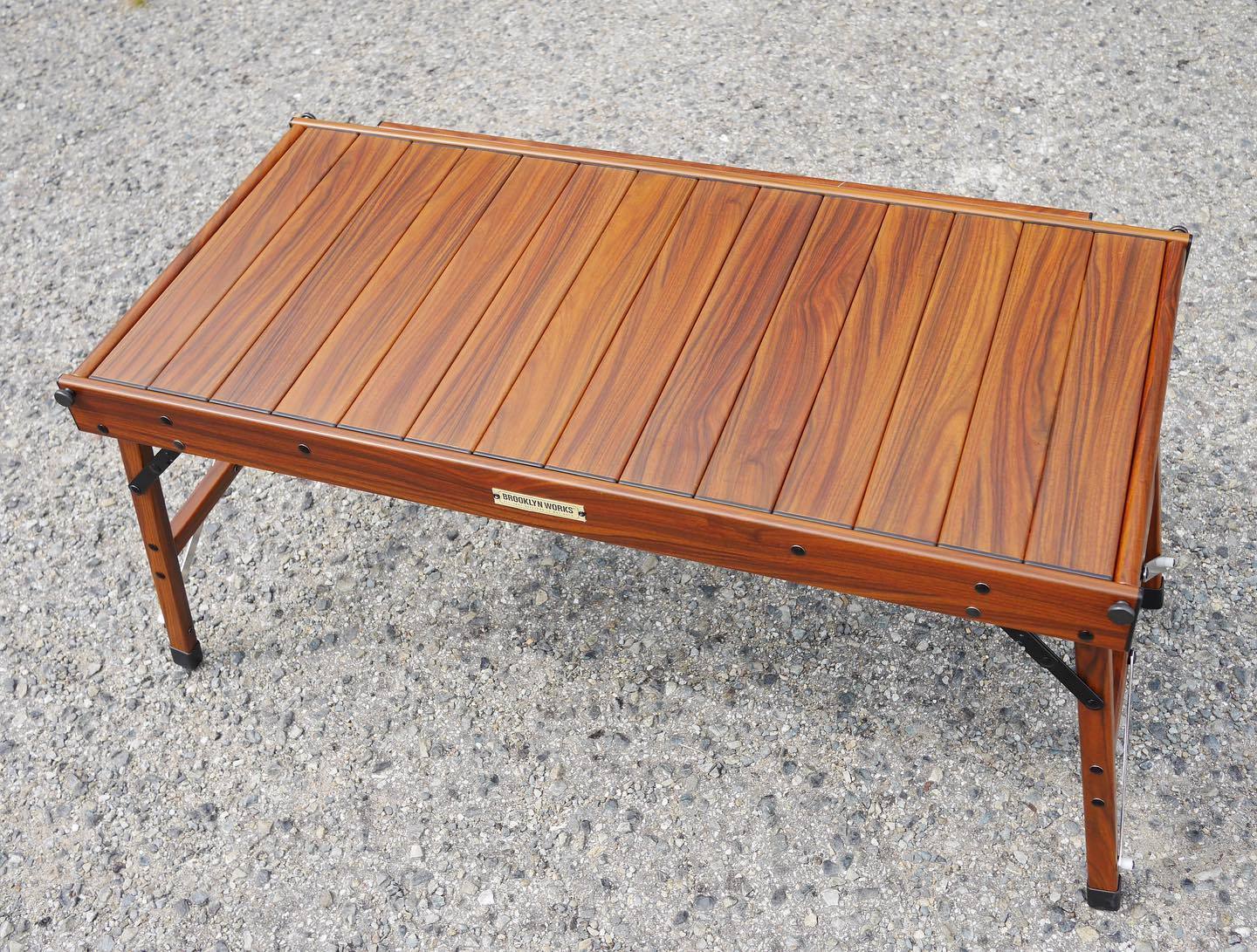 フラットバーナー装着可能なアルミ製テーブルがブルックリンワークス