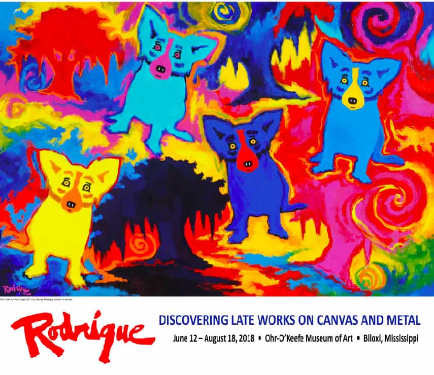 Rodrigue at the Ohr- O'Keefe Museum of Art - George Rodrigue Studios
