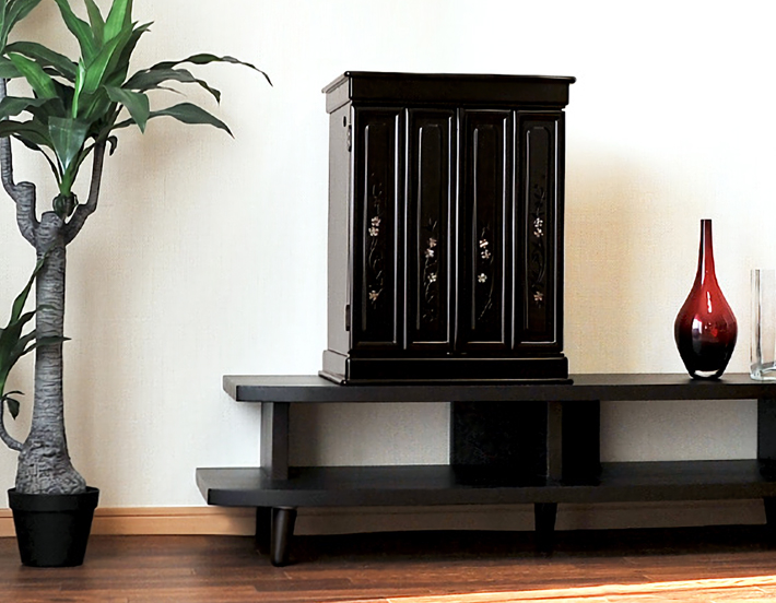 上置きモダン仏壇 オーロラ 紫檀調・黒檀調 14～25号 | 仏壇・仏具