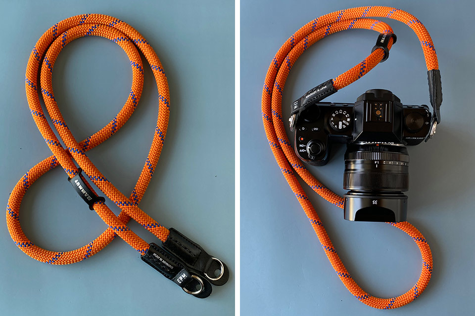 老舗アウトドアブランドとコラボした頑丈なストラップでカメラやスマホ