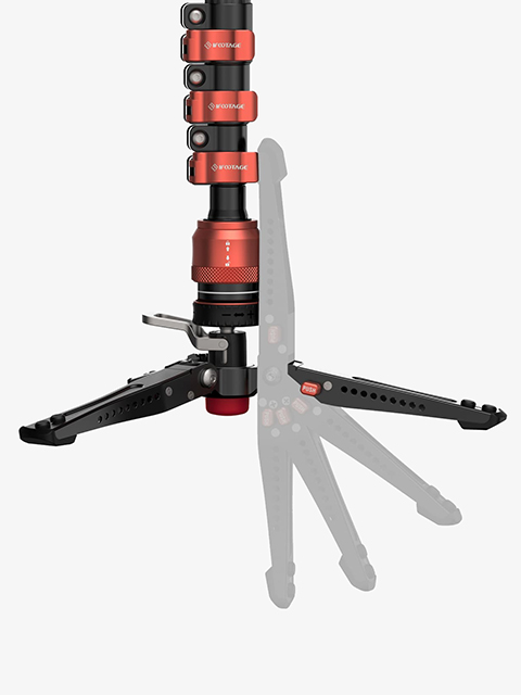 約180cmまで伸びる、3通りに使える自立式一脚「IFOOTAGE COBRA3