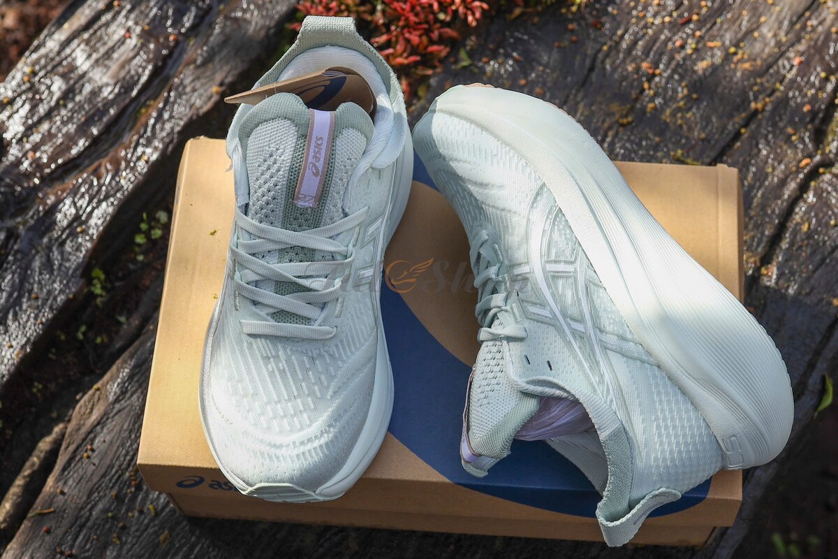 Giày Asics Gel Nimbus 27 Pure Aqua/ White Mới Giảm 20%