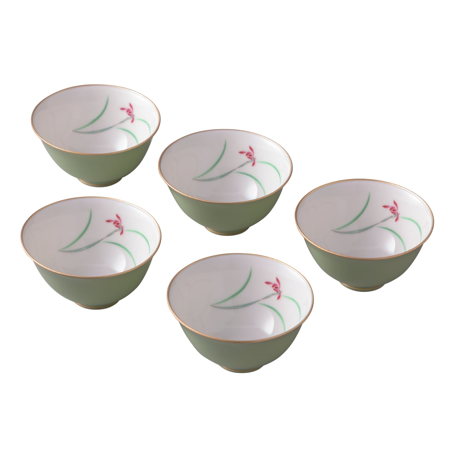 香蘭社 らん湯呑5客揃【eGift】|デジタルギフト・ソーシャルギフトを