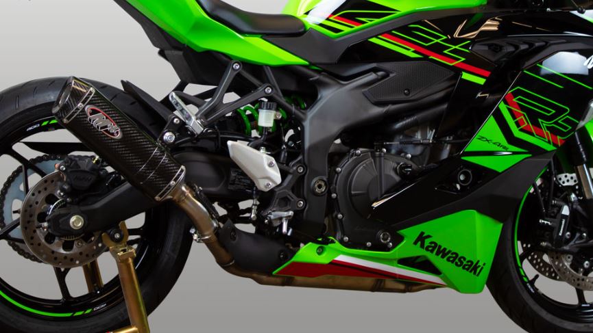 M4 Exhaust Ninja ZX-4R/SE/RR 2023-2026 スリップオン X-96 カーボン