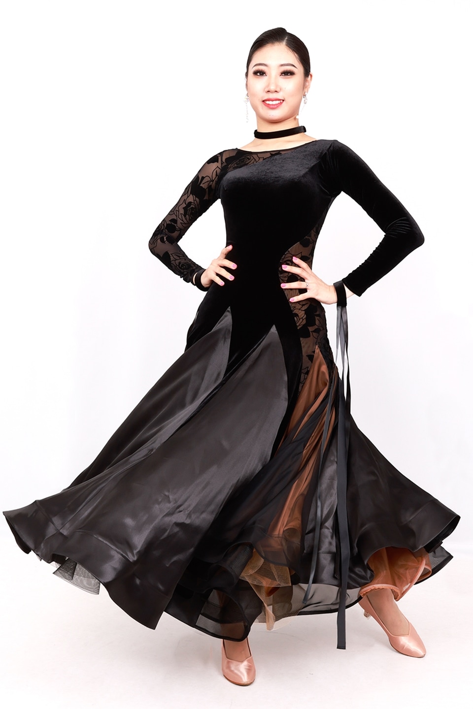 タカダンス スタンダードドレス 3S-00175 ｜社交ダンス スタンダード