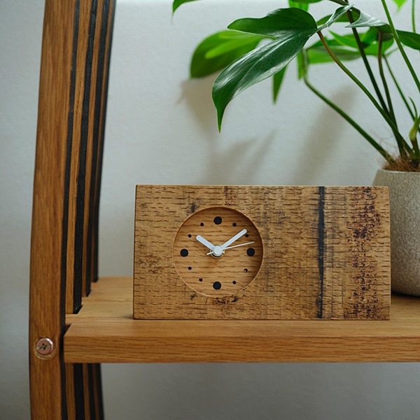 樽側板置き時計 樽オーク インテリアグッズ サントリー樽ものがたり