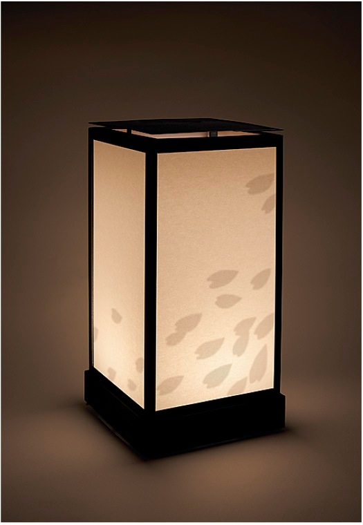 LIXIL美彩12V照明】行灯照明 桜（和紙柄）/消費電力：1.6W 器具光束