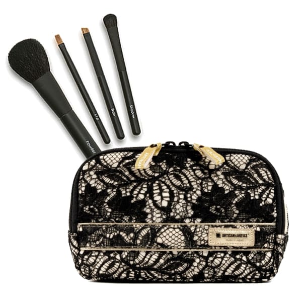 オンライン限定 ポーチと天然毛メイクブラシセット 2W-1046