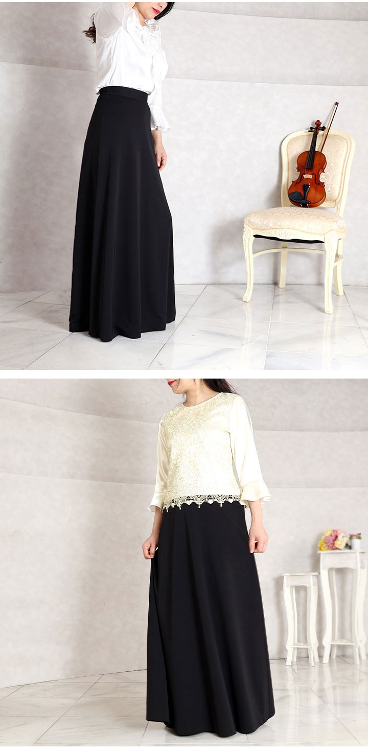 即納☆【1102】【ロングスカート】フォーマルスカート 4L・5Lサイズ SK139