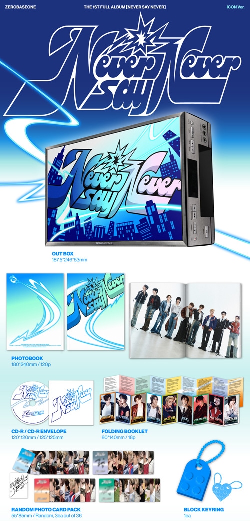 2種セット] 韓国音楽 ZEROBASEONE (ZB1) - 1集 「NEVER SAY NEVER