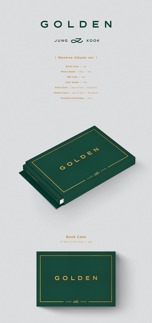 韓国音楽 BTSのジョングク - 1集 「GOLDEN」 Weverse Albums Ver. (QR