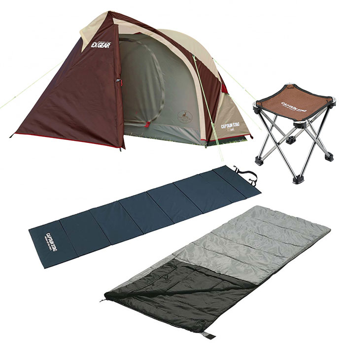 CAPTAIN STAG キャプテンスタッグ エクスギア ソロテント set