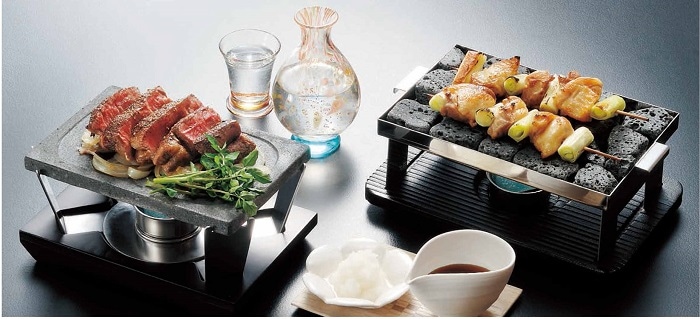 石焼コンロセット（大）｜富士山溶岩石