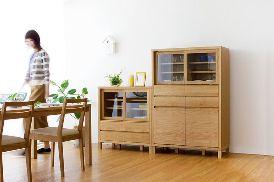 CANO 85カップボード オーク