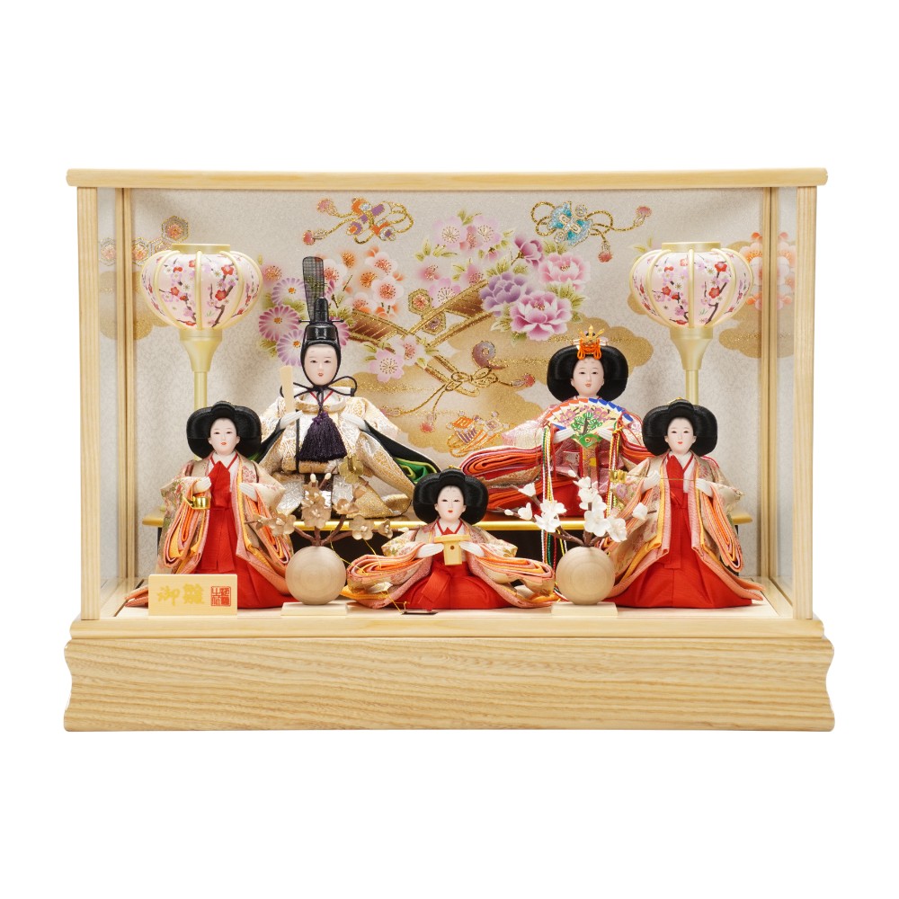 ガラスケース 五人 雛人形」の人気商品一覧 | 安い商品を通販サイト