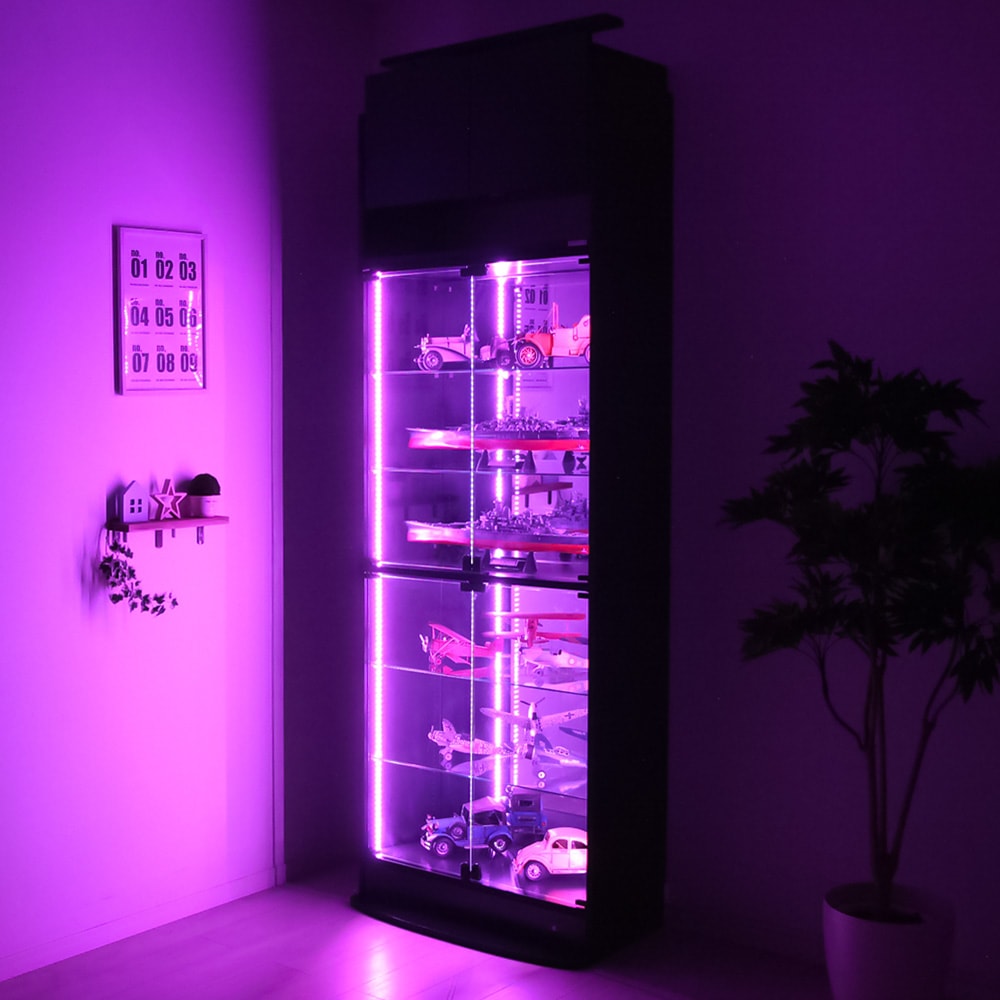 コレクションラック ユニール専用オプション】 背面 ミラー 1枚組