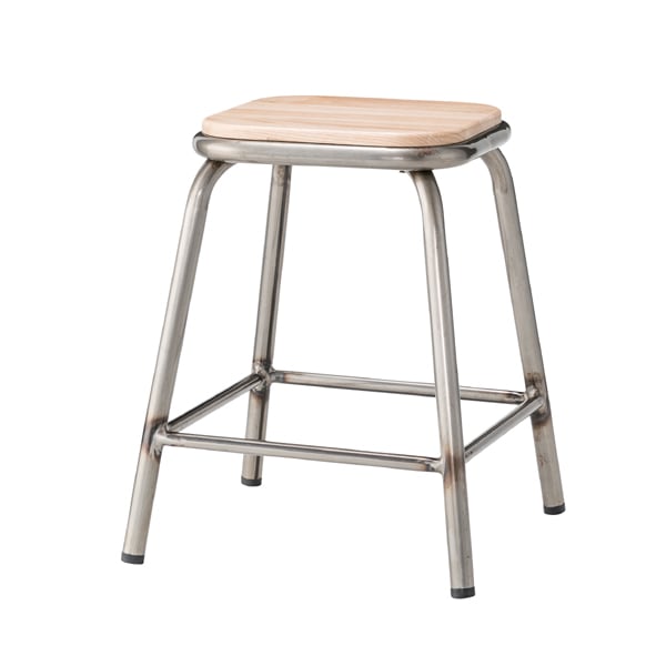 インダストリアル スツール | 天然木の木製座面 | インテリア・家具の