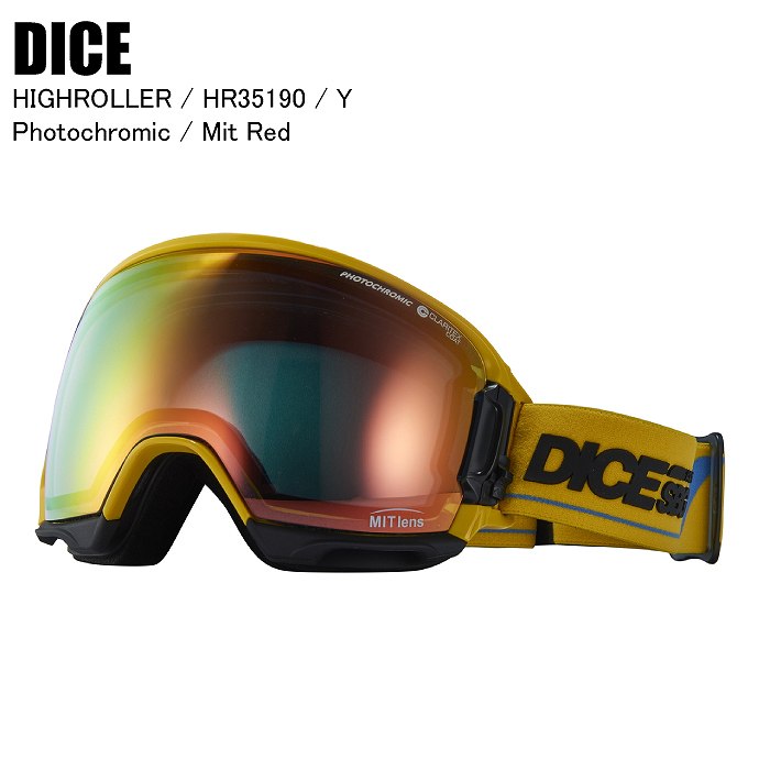 DICE ダイス HIGHROLLER ハイローラー Y HR35190 DICEゴーグル ダイス