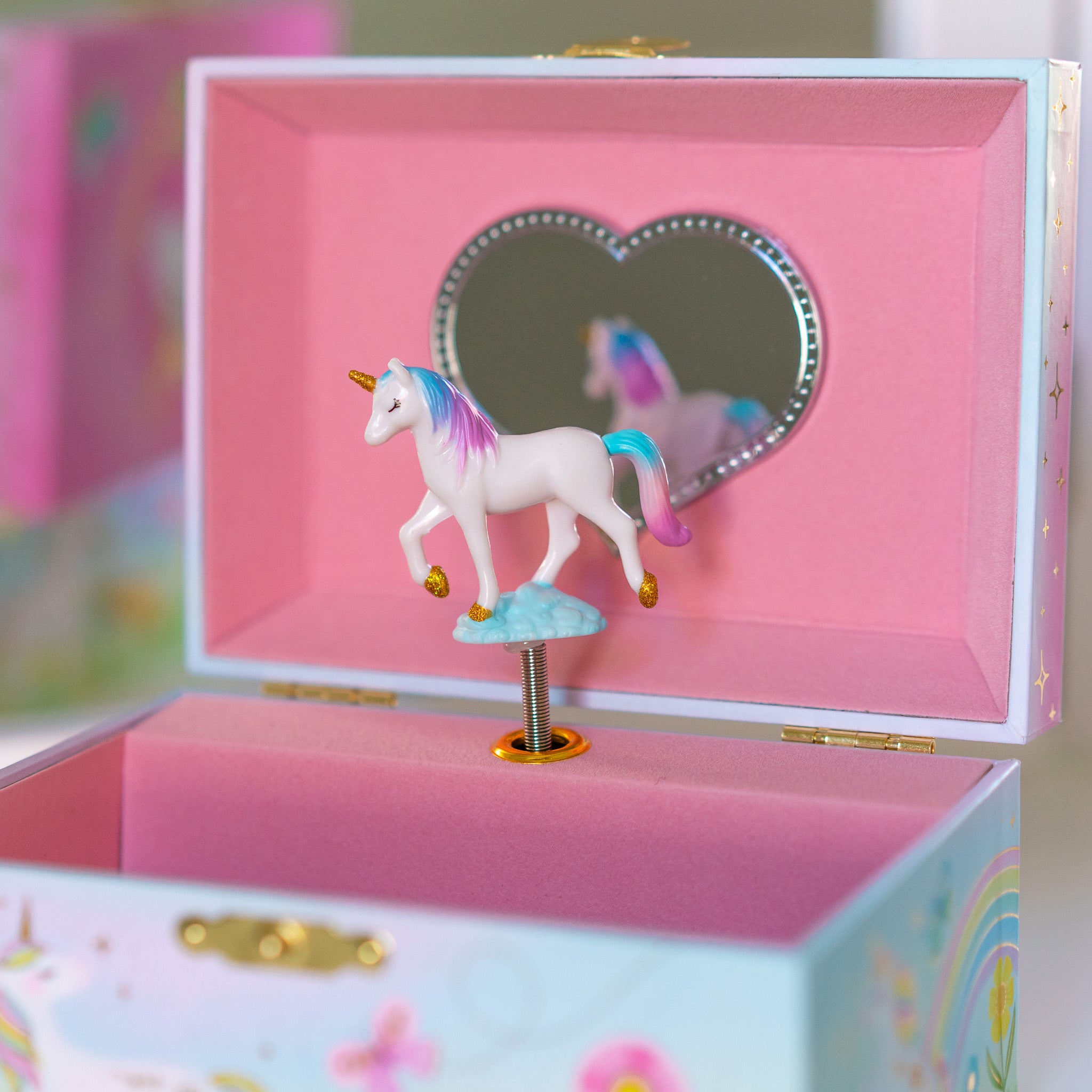 Floral Unicorn Jewelry Box with Drawer | Giggle & Honey
