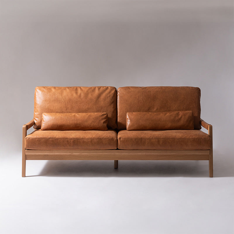 3人掛けソファ 本革のような存在感クロスレザーソファ – Good Decors