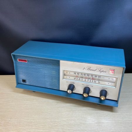 昭和レトロマツダラジオうぐいすQS TOSHIBA5UD-241型真空管ラジオ 昭和