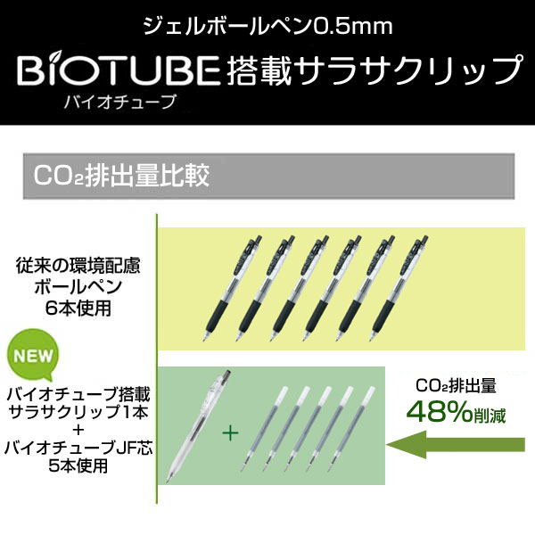 ZEBRA ゼブラ】バイオチューブ搭載サラサクリップ【グッズストアドット