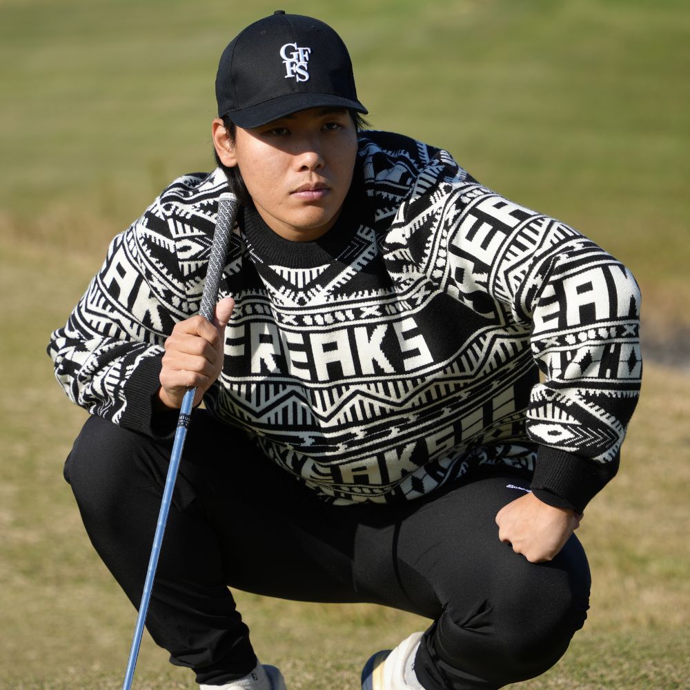 Freaks All Over Pattern Knit Sweatshirt – GOLF FREAKS STORE