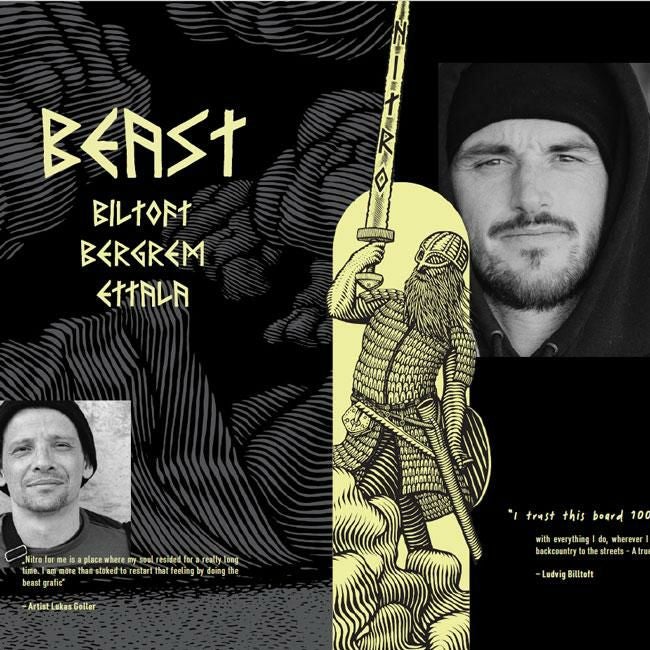 ナイトロ スノーボード NITRO SNOWBOARD BEAST 25-26 ビースト