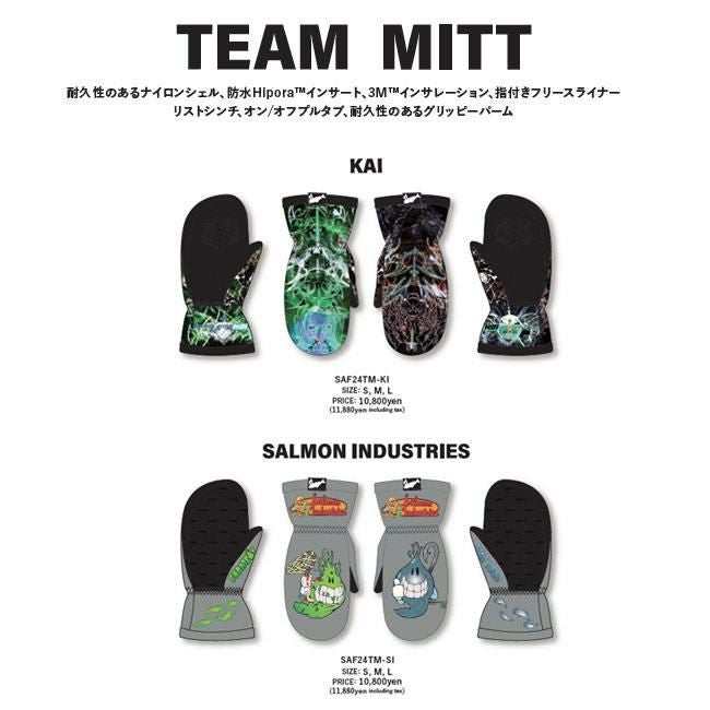 サーモンアームズ ミトン SALMON ARMS TEAM MITT 24-25 スノーボード用