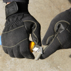 ガードレスキュー 手のひら滑り止め人工皮革 ブラック - ユアサ