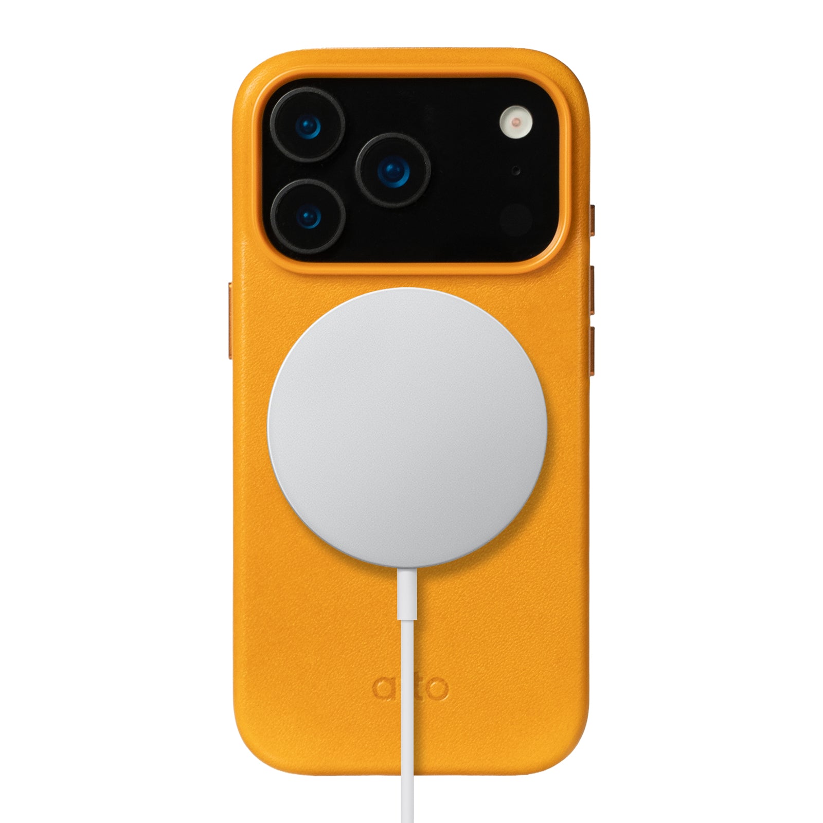 iPhone 17 Pro - Clop Magnetic Leather Case - Caramel Brown