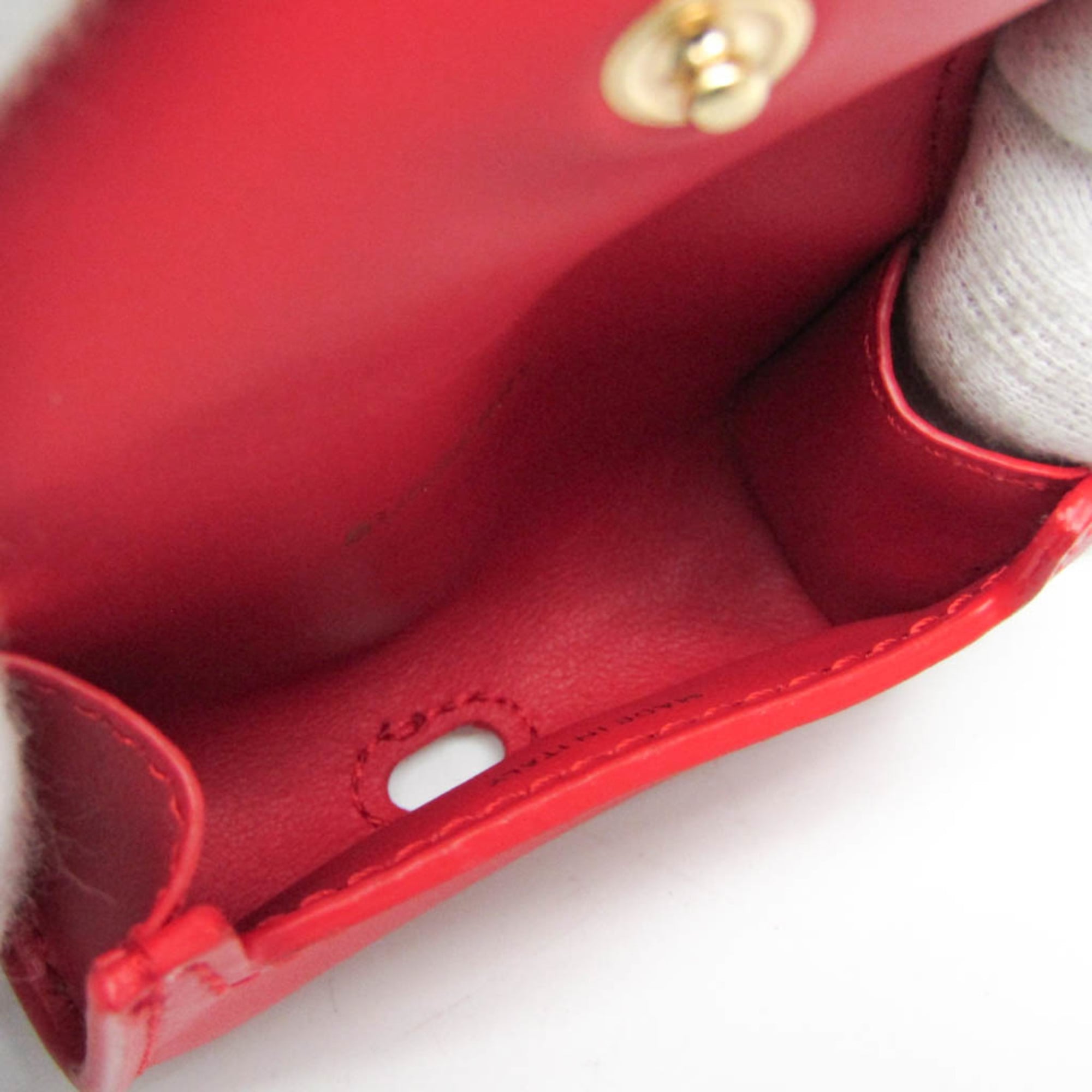 バーバリー(Burberry) レザー レッド ショルダーストラップ付 AirPods