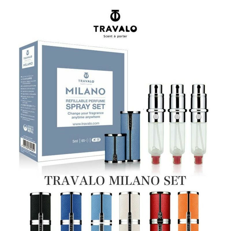 TRAVALO アトマイザー MILANO SET (インナーボトル計3本) TRAVALO