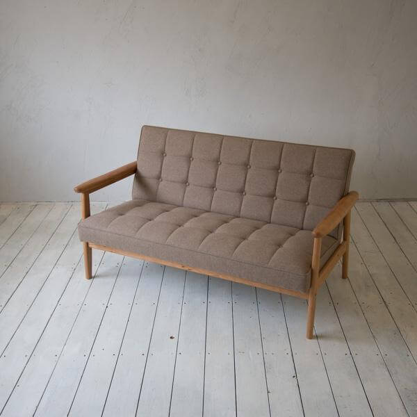 店舗限定】カリモク60【正規販売店】 Kチェア 2シーター フラノ