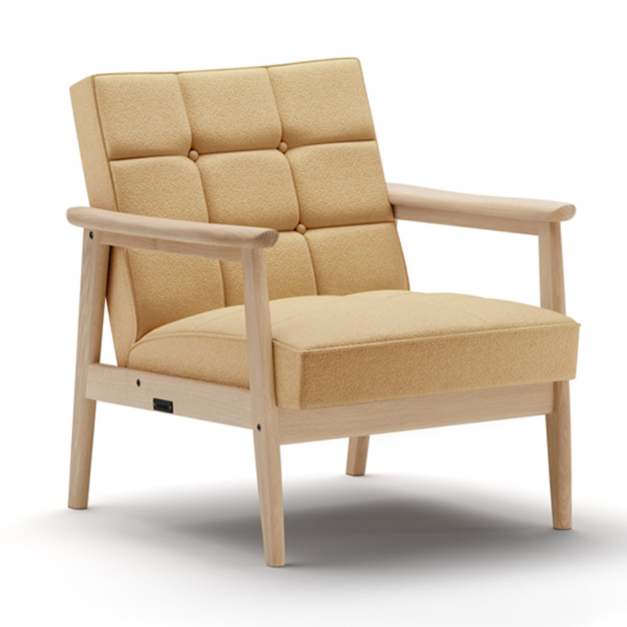 店頭限定】カリモク60【正規販売店】Kチェア クリンプベージュ×ピュア