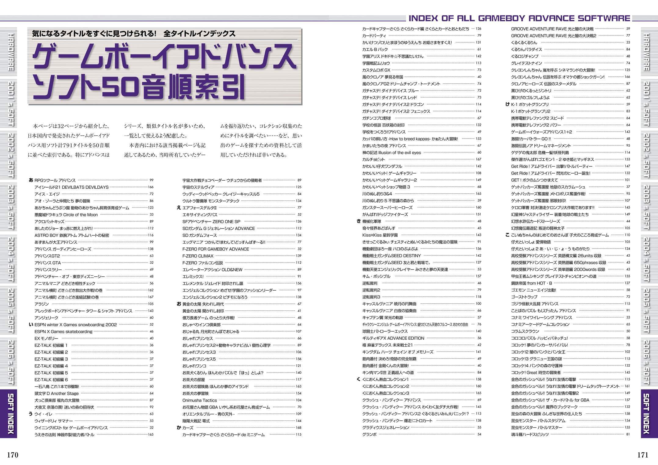 ゲームボーイアドバンスパーフェクトカタログ – 株式会社ジーウォーク