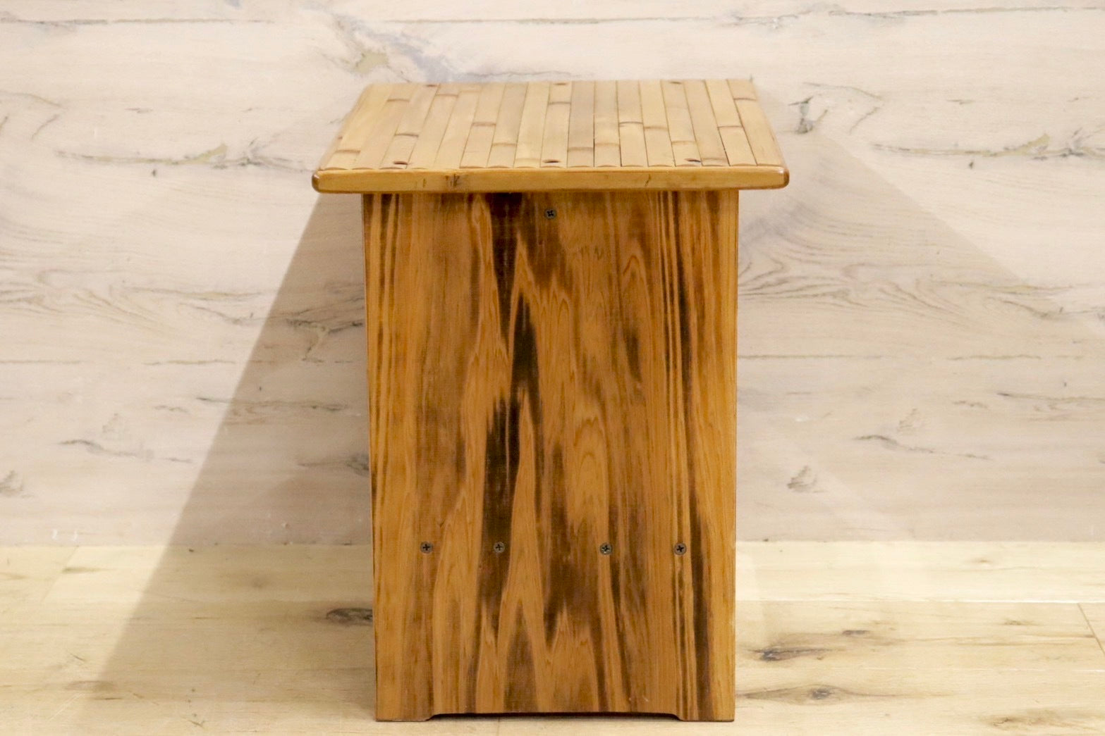 GMHK406B○梅里竹芸 Umezato Bamboo Craft 竹家具 スツール 工芸品