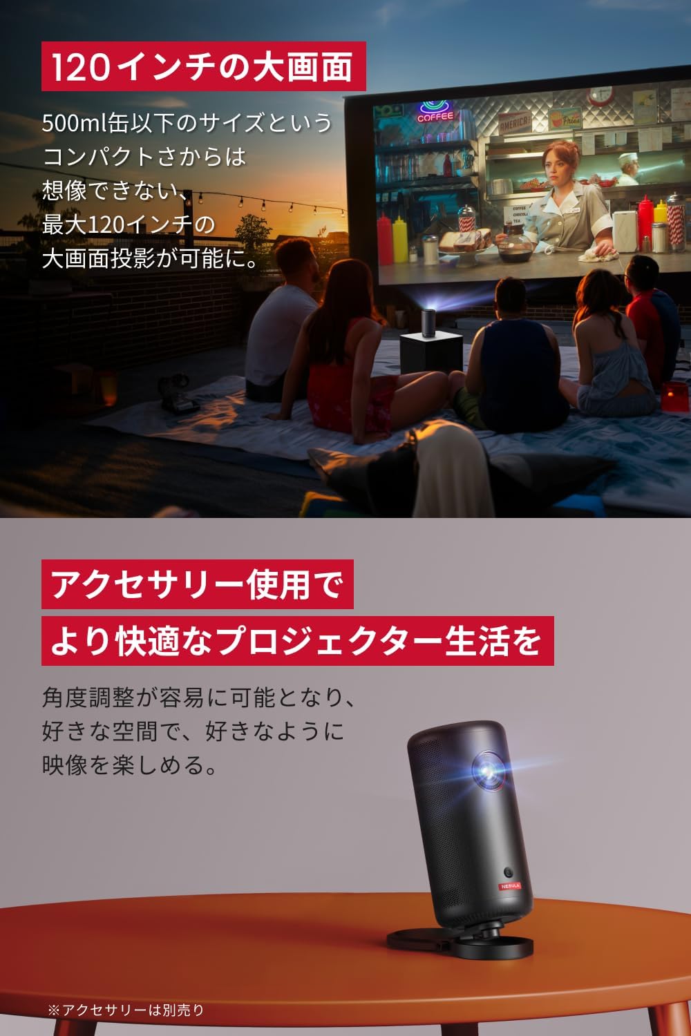 月額5,880円レンタルプラン：Nebula Capsule 3 アンカー