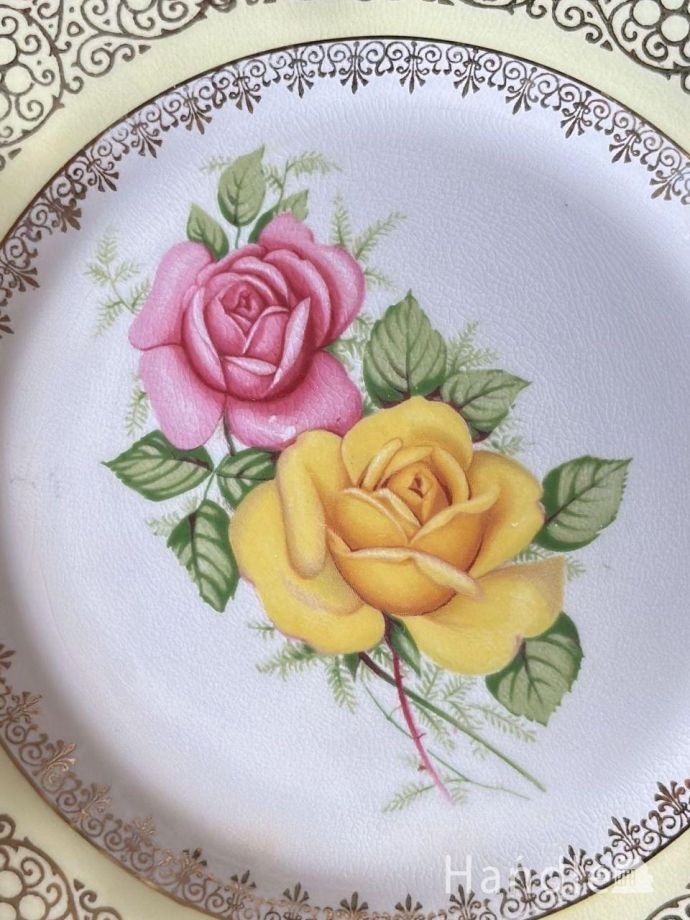 金彩が輝くアンティークのお皿、 Imperial Chinaのオシャレなプレート