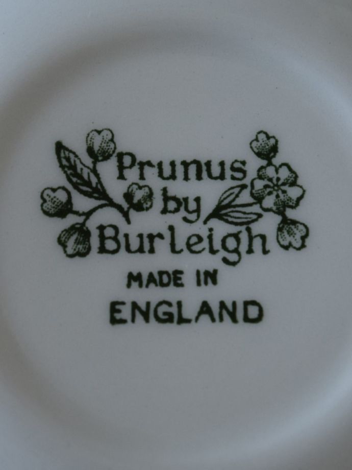 イギリスから届いたバーレイ社の食器、グリーンプルナス（Green Prunus